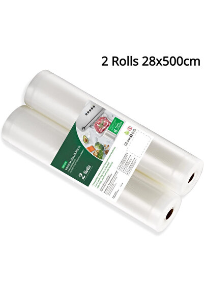 Choice 2 Rolls 28x500cm 2 Roll Vacuum Packaging Sealer Bags for Food Fresh Lo...