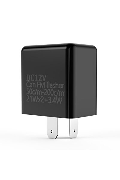 Choice1 black 2Pin Motorcycle LED Flasher Relay Adjustable Frequency Turn Sig...