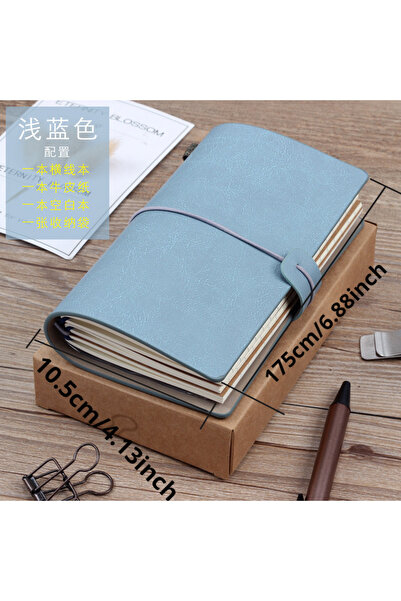 Choice A6 8 Creative Notebook Travel Ledger A6 Loose-leaf Simple Diary Retro ...