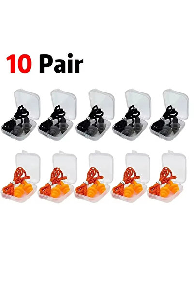 Choice 10 Pair Mixed 03 1-10Pairs Noise Cancelling Silicone Earplugs Reusable...