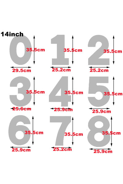 Choice 14inch 10/12/14/16Inch Large Number Cake Stencils Molds Anniversary Ca...