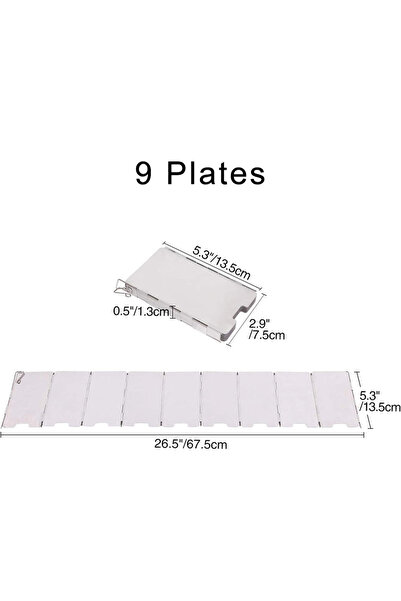 Choice10 9 Plates 8/9/10/12/14/16 Plates Folding Camping Stove Windshield Gas...