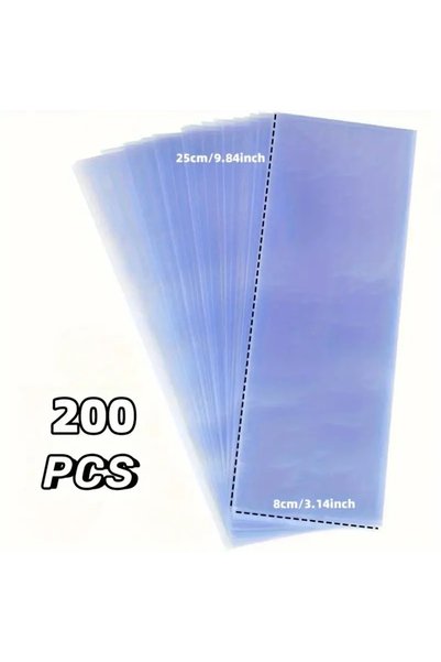 Choice 8x25 سم - 200 قطعة أكياس تغليف صغيرة شفافة لحماية مكيف الهواء وجهاز ال...