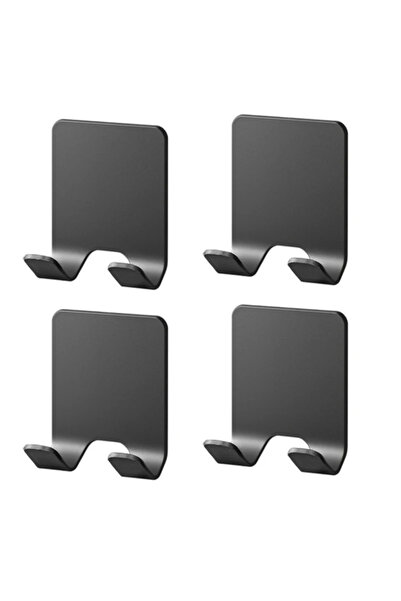 Choice 4pcs Black Multifunctional Razor Holder Wall Mount Suction Hook for Sh...