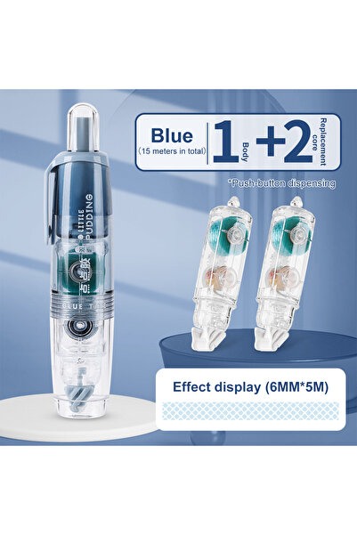 Choice5 Blue-2refills 12Pcs/Set Transparent Dot Dispensing Double-sided Tape ...