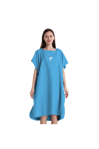 Choice8 105x75cm Blue Mutao Unisex Surf Poncho Robe Towel, Microfiber Bathrob...
