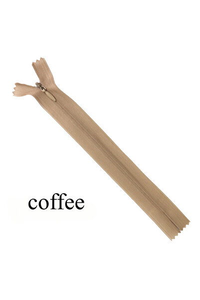 Choice38 60cm 3# coffee-5pcs 5pcs 3#nylon silk invisible zipper dress Throw p...