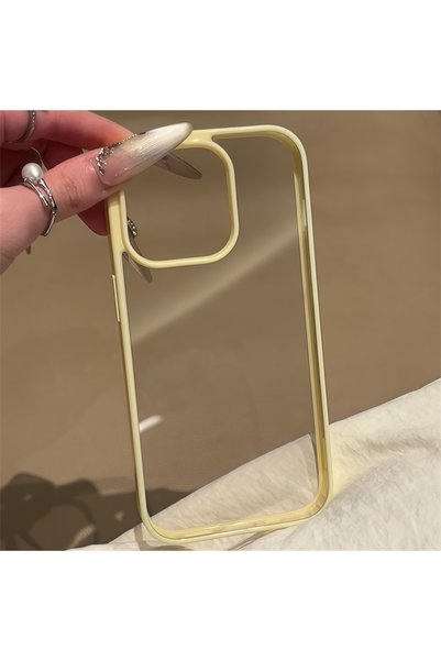 Choice iPhone 16 Yellow Luxury Clear Candy Color Case For iPhone 17 Air 16 15...