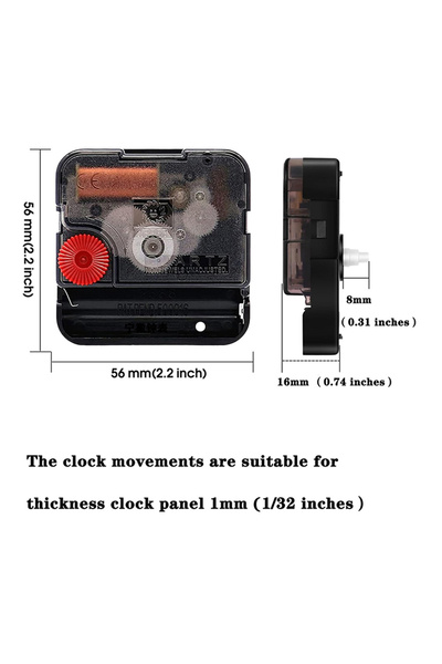 Choice 8mm NEW! 1Pc DIY Clock Mechanism SUN 12888 Clock Accessory Silent Step...