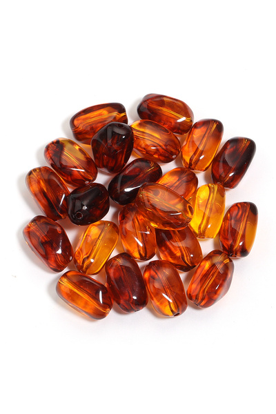Choice9 21x12mm 20pcs Amber 20Pcs 12x21mm Irregular Colour Acrylic Beads Mete...