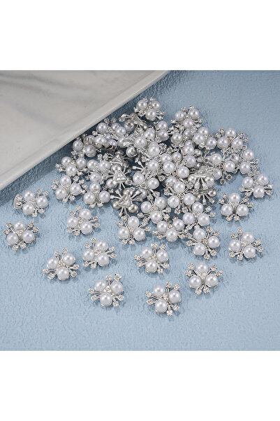 Choice5 05 2025 New 2cm 50/57pcs with Diamond Pearl Flower, Imitation Diamond...