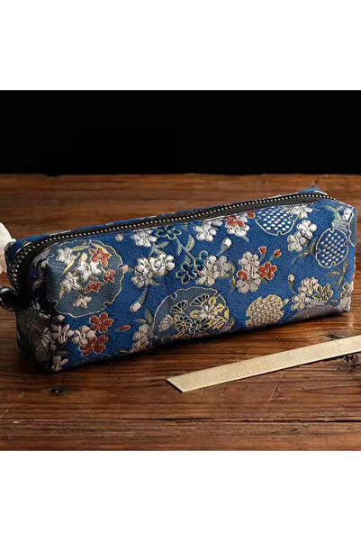 Choice4 KOQZM A5 1Pc Vintage Gold Stamping Embroidery Pencil Bag Large Capaci...