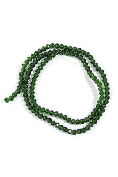 Choice 4mm apx 100pcs 60-130pcs/Lot 3/4/6/8/10mm Deep Green Transparent Facet...