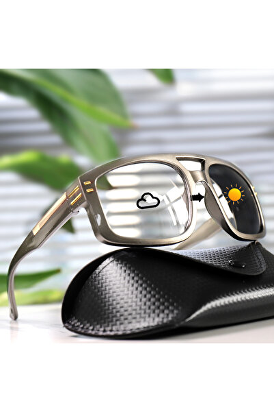 Choice AC12 Case Casual Photochromic Sunglasses with Case for Men and women S...