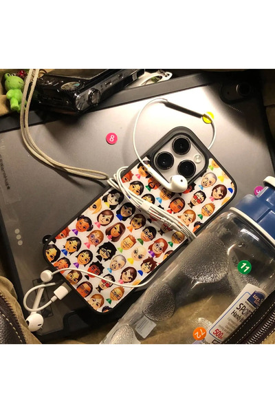 Choice30 iPhone 14 Black Full Screen Character Personalized Cute Creative Pho...
