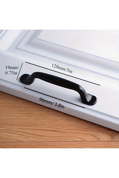 Choice1 96mm 4pcs Black Handles For Furniture, Cabinet Knobs And Handles, Kit...