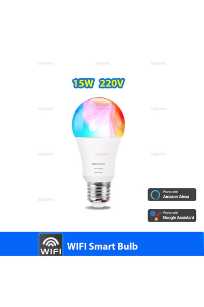 Choice WIFI 15W 220V Bluetooth/WiFi LED Light Bulb E27 15W 20W 110V 220V RGB ...