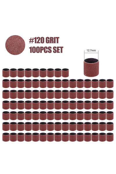 Choice1 100pcs 120 Grit XCAN 11-102pcs Sanding Drum Set Grit #80 #100 #120 Sa...