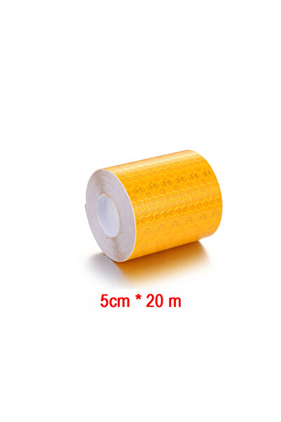 Choice orange-20m 5cm 1/3/5/10/20m Reflective Tape Safety Warning Solid Color...