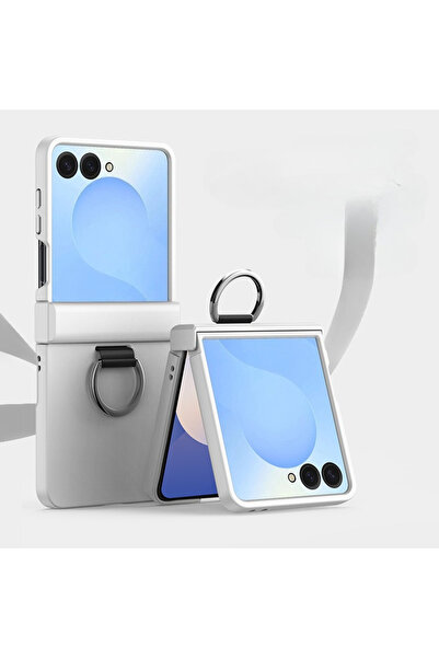 Choice Galaxy Z Flip7 White Skin Feel Hard Phone Case for Z Flip 7 FE 6 5 4 3...