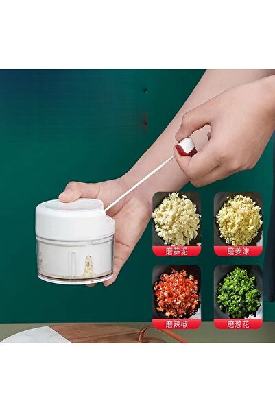 Choice white Plastic Garlic Crusher Press Vegetable Cutter Housewares Chopper...