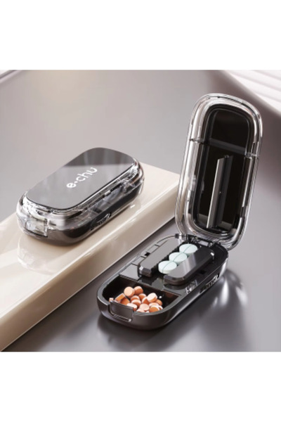 Choice8 Halve Black Latest Model Portable Pill Cutter, Dust-Proof Pill Compar...