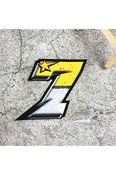 Choice8 height 10CM XXT-number7 1PC 0123456789 Star Number Motorcycle Sticker...