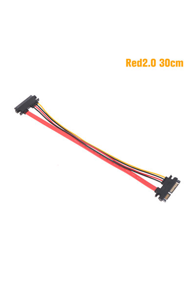 Choice1 30cm Red Sata 22 Pin Male To Female Sata Extension Cable SATA 22 Pin ...