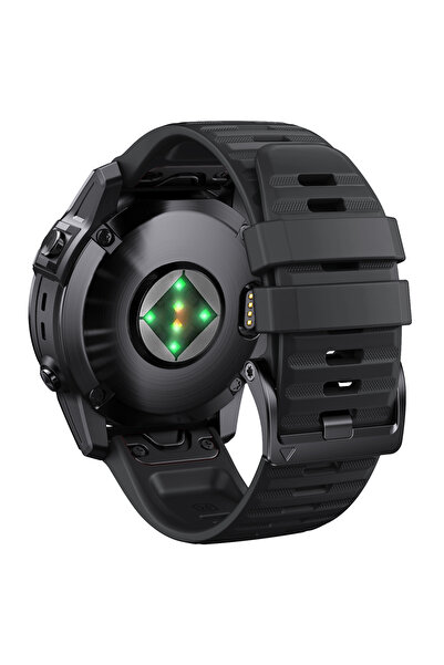 Choice حزام سيليكون سريع التركيب أسود 22 مم 26 مم لساعة Garmin Fenix 7X 7 Pro...