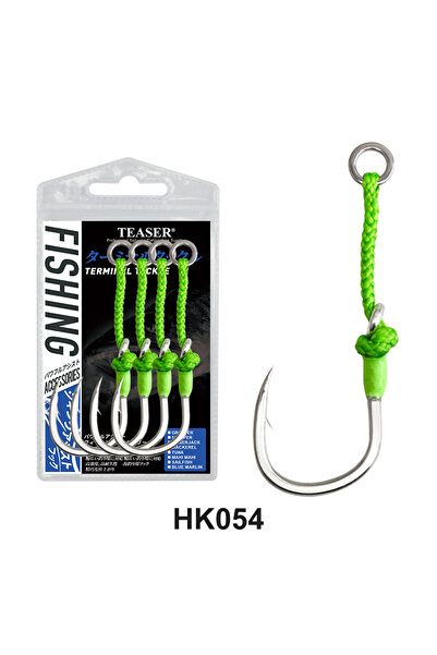 Choice 4-0 4PCS-BAG TEASER 4PC HK054 High-carbon Steel Sea Fishing, PE Bindin...