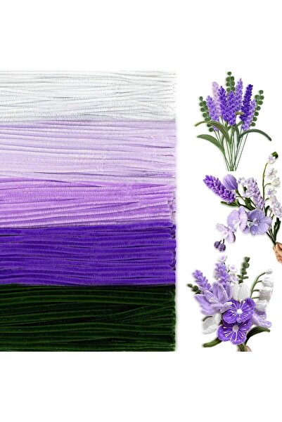 choice2 Purple color 500/600 Pieces Pipe Cleaners Chenille Stems 12 Inch Craf...