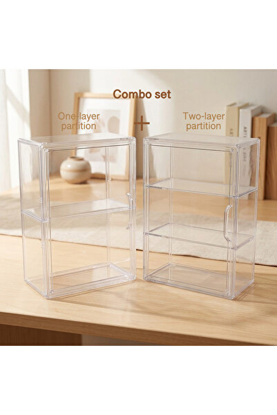 Choice Combo set Transparent Storage Box with Partition Dustproof and Moistur...