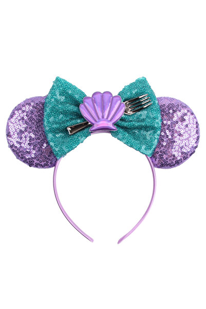 Choice4 Mermaid-26 Disney Castle Mickey Mouse Ears Headband Sequins Bow Girls...