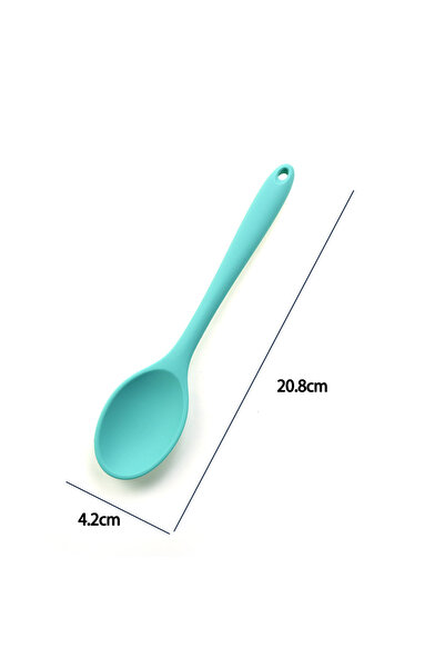 Choice M G Light Green For Better Life 1Pc Soft Silicone Spoon Stirring Long ...