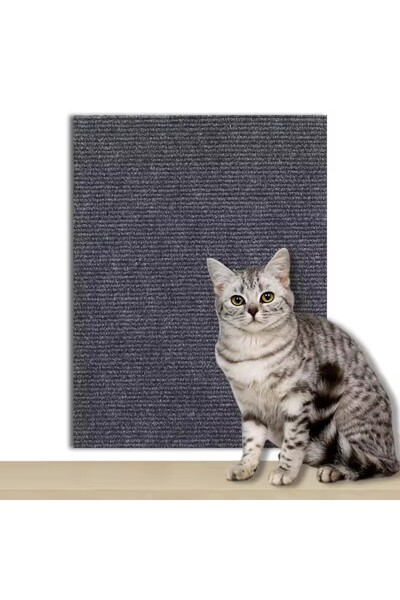 Choice16 30X30CM Dark Gray DIYSelf-Adhesive Cat Scratching Mat Trimmable Cat ...