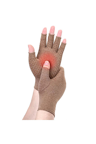 Choice18 M BROWN Copper Arthritis Gloves Touchscreen Gloves for Piano,Keyboar...