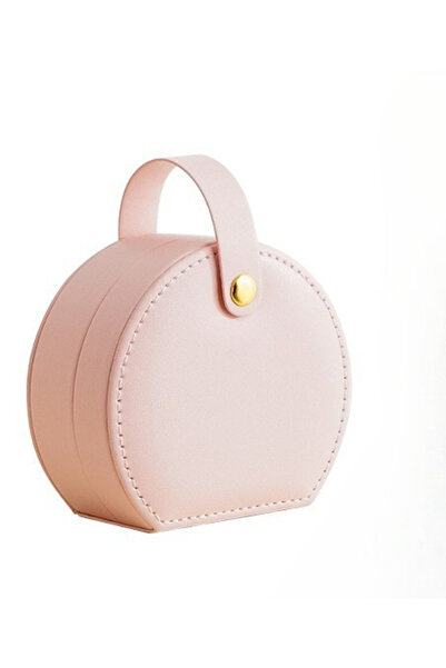 Choice O70 Pink Portable Semicircular Jewelry Storage Box Personalized Brides...