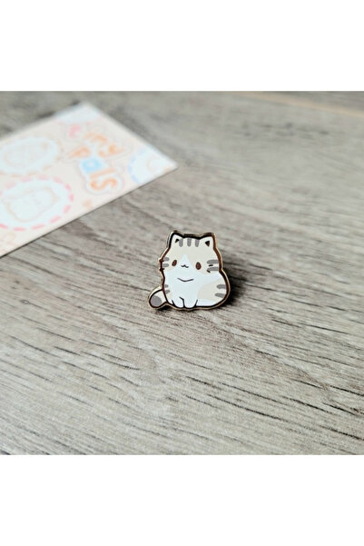 Choice Style 4 Cute Tiny Cat Enamel Pins Kawaii Kitten Metal Badge Cartoon An...