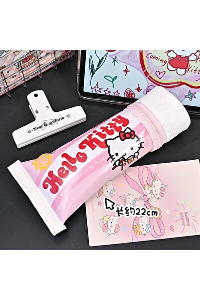 Choice pink Hello Kitty Toothpaste Shaped Pencil Case Large Capacity Creative...