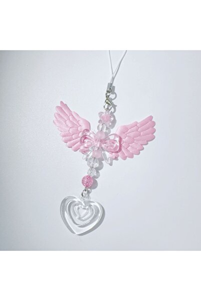 choice2 pink Sweet Angel Wings Phone Strap Women Cellphone Lanyard For iPhone...