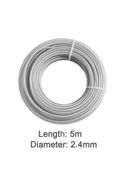 Choice11 2.4mm 5m 5m/10m/15m*2.4mm/2.7mm/3mm/4mm Grass Trimmer Line Nylon Wir...
