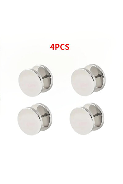 choice2 4pcs White New Seamless Spiral Buckle Clip Cuff Fastener for Fashion ...