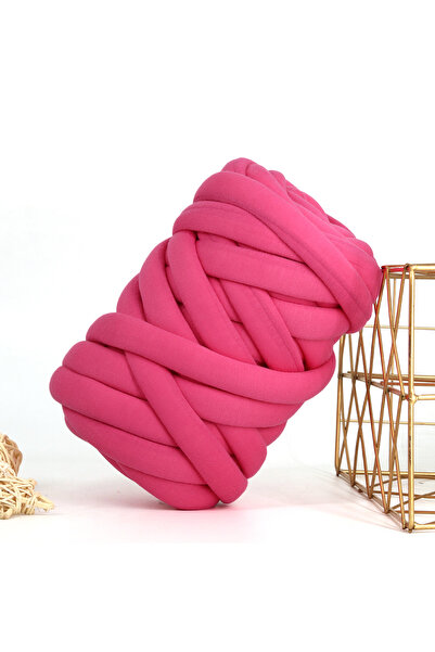 Choice Rose Red 500G Thick Chunky Yarn Cored Cotton Wool Tube Yarn for DIY Bl...