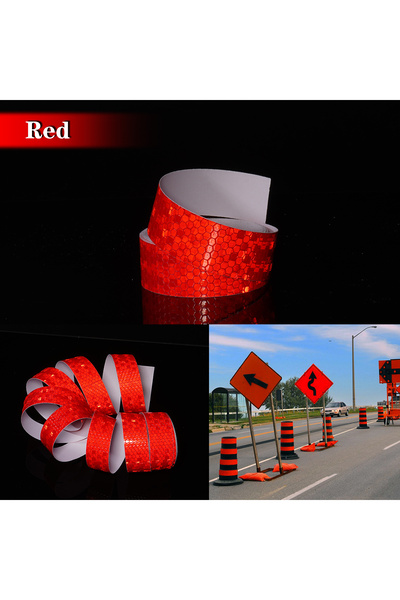 Choice12 2.5CM 3M Red Reflective Sticker Outdoor Waterproof High Reflective S...