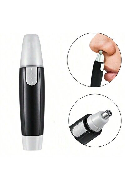 Choice black Portable Mini Nose Hair Trimmer, Electric Facial Hair Removal De...