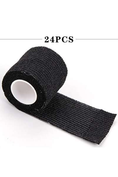 Choice6 A0170-24Pcs Black 6/24/48Pcs Self-Adhesive Elastic Disposable TattooN...