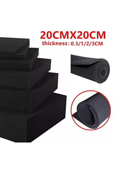 Choice 3mm 20cm X 20cm Multi Sizes Black Filtration Foam Aquarium Fish Tank B...
