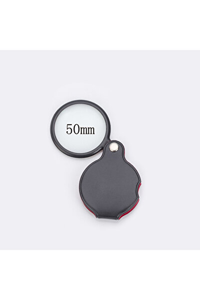 Choice 50mm 8X 50/60mm Mini Magnifying Glass 6/8X Folded Leather Case Portabl...