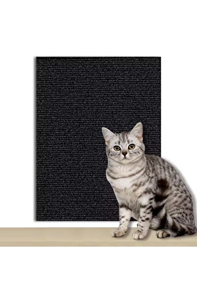 Choice43 40X100CM Black DIYSelf-Adhesive Cat Scratching Mat Trimmable Cat Car...
