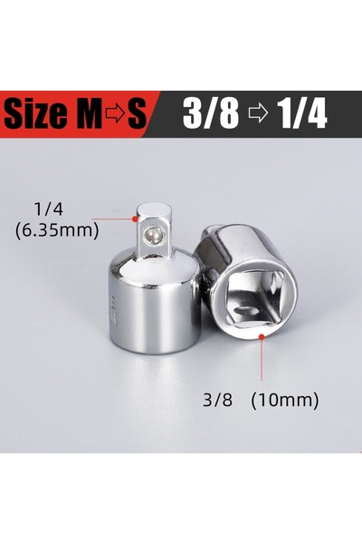 Choice1 3-8 to 1-4 1/2,1/4,3/8 Ratchets Wrench Socket Adapter Converter Trans...